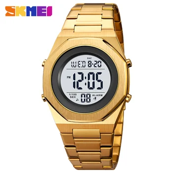 SKMEI 2066 Цифров часовник мъжки водоустойчив с подсветка, с дисплей на броене, електронен часовник, хронометър, мъжки часовник reloj hombre