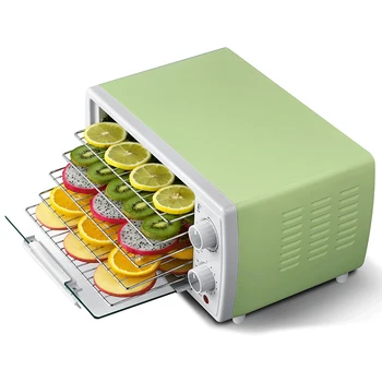 Дегидратор за храни с 5-пощенска кутия, сушени плодове, зеленчуци, билки, месо машина, изсушаване на въздуха за по-малки домашни любимци, закуски, 220 В