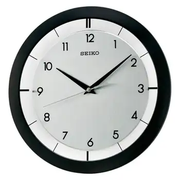 Стенни часовници от полиран метал St. James, Модерни, Аналогов, Кварцов QXA520KLH, Кухненски часовници, стенни Настолни часовници Reloj despertador Alarm clo