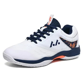 Висококачествени обувки за бадминтон с възглавници, нескользящая професионални обувки за волейбол, дишащи дамски мъжки тенис маратонки