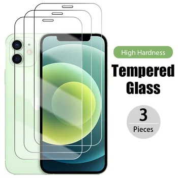 3 БР. Стъклена Защитно Фолио За iphone 12 Pro Max 12 Mini 7 Plus 8 Plus Защитно Стъкло За iphone 12 Pro 12 XS XR 6 Плюс 5 5S
