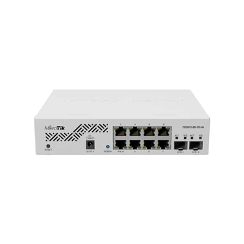 Интелигентен превключвател MikroTik CSS610-8G-2S + В облака, осем порта 1G Ethernet и два порта SFP + за да се свържете с оптоволокну 10G, филтри MAC