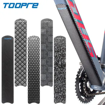 Защитен стикер за велосипед верига TOOPRE, устойчиво на надраскване рамка, кабелна тръба за шоссейного под наем, въглеродните защитен стикер за колоезденето