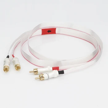 Nordost Валхала OCC посеребренный Плосък кабел сигнал с позлатените свързващ кабел RCA king snake