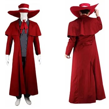 2023 Нов cosplay костюм CosDaddy Аниме Алукард, костюми за възрастни мъже, пълен с костюм, Перука, Кралят костюм за Хелоуин