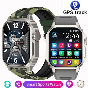 Мъжки спортни NFC умни часовници с Bluetooth за проследяване на обаждания, GPS мониторинг на сърдечната честота водоустойчив умни часовници за жени за Huawei, Xiaomi