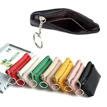 Портмоне за монети от изкуствена кожа, дамски чанти за дреболии, джобни портмоне, калъф за ключове, мини-функционален калъф, чантата за карта с цип