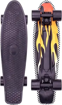 22-инчовата пени-дъска Flame, оригинален пластмасов скейтборд