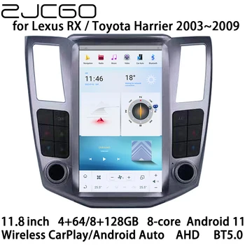 ZJCGO Автомобилен Мултимедиен Плейър Стерео GPS Радио Навигация Android 11 Екрана, за Lexus RX RX330 RX400h RX300 RX350 /Toyota Блатар