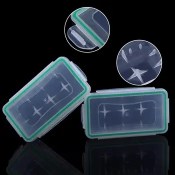 Banggood Прозрачен водоустойчив калъф за батерията Държач за съхранение водоустойчива кутия за 2 елемента 18650 или 4шт cr123a lithium