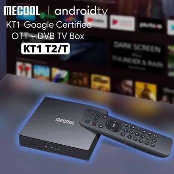 KT1 DVB-T2 Amlogic S905X4 Android TV 10 DVB C Телеприставка 2 GB 16 GB AV1 БТ WiFi 2,4 G/5G 100M LAN Google Декодер TV BOX