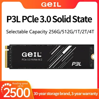 GeIL P3L M2 SSD, 256 GB, 512 gb 1T 2t Вътрешен Твърд диск M. 2 NVME PCIE Gen 3.0 3.0X4 2280 За вашия Десктоп на лаптопа