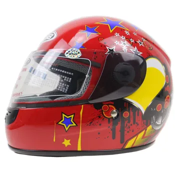 Професионален детски картинговый каска на мотоциклет шлем младежки детски мотоциклет е каска за електрически автомобили на едро