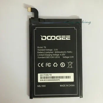 Батерия Homtom HT6 6250 ма, нови сменяеми аксесоари, батерии за мобилен телефон Homtom HT6 и DOOGEE T6