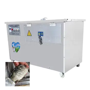 Търговски напълно автоматична машина за почистване и премахване на риба везни с ЦПУ Електрическа машина за премахване на риба везни