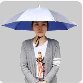 1БР 77 см чадър с корона на главата, риболовна шапка, чадър, слънцезащитен крем, дъждобран, кофа за риболов на открито, чадър, директна доставка