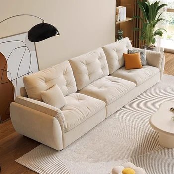 Скандинавски velvet в мързелив диван, разтегателен, на пода, на съвременното любовно стол, облачен диван, секционни диван за почивка, Sala De Estar Мебели за хола, диван