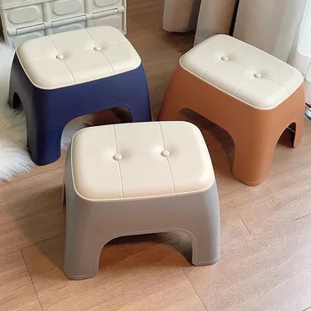 Пластмасов градински стол-стремянка, столове, детски скринове за баня, педикюрный минималистичен табуретка за крака, стол за спални, мебели за двор