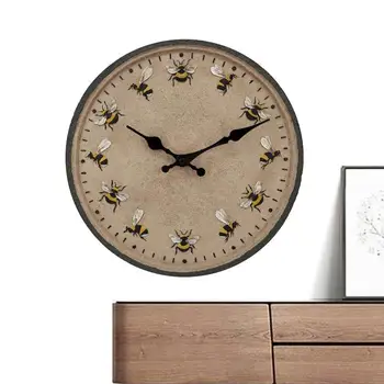Улични Водоустойчив часовник стенен часовник с модерен дизайн, с пчелния тема, точното показване на времето, модерен часовник, аксесоари за украса на дома