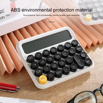 Чудесен калкулатор без глас Реколта Дизайн на Офис калкулатор за спестяване на енергия Карамел цвят Училище калкулатор офис инструмент