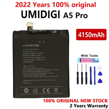 Нов 100% оригинална батерия за телефон с капацитет от 4150 ма за гръб телефон UMIDIGI A5 PRO, висококачествени батерии за инструменти + номер за проследяване
