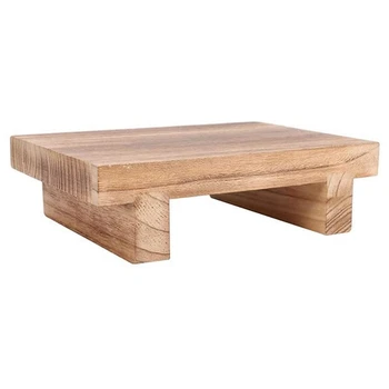 2X Дървена табуретка-стремянка за възрастни, столче за високи легла, кухня, баня, тоалетна, отлично дървена табуретка-стремянка за възрастни