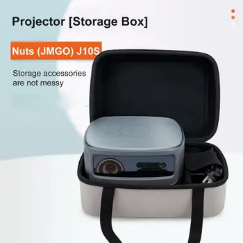 ЕВА е Твърда Пътна Чанта За Носене Малка Кутия За Съхранение на Глас Интелект AI Твърд устойчив на удари Калъф за Домашен Проектор за Носене JMGO J10s