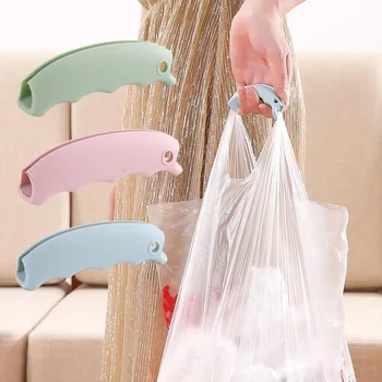 Удобна Преносима Силиконова Поставка за покупки за защита на ръцете, Държач за Продуктовата чанти, Скоби за Носене Дръжки