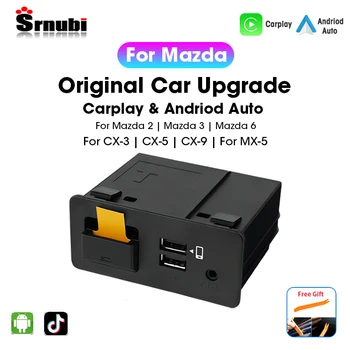 Srnubi Apple CarPlay Android Авто USB Адаптер Център за Модернизиране на Mazda Mazda 2 3 Mazda 6 CX30 CX5 CX8 CX9 MX5 Miata TK78669U0C Комплект