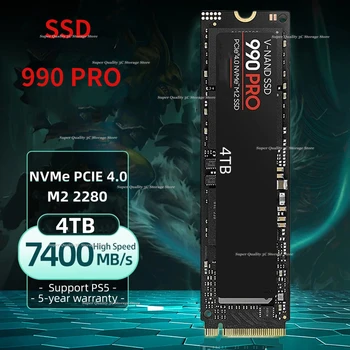 2023 Абсолютно Нов Оригинален SSD 990 PRO M2 2280 Nvme PCIe Gen 4,0X4 2 tb 4 tb Вътрешен Твърд диск, SSD HDD за Лаптоп/PS5/PC