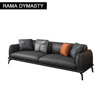 Модерен прост диван за хол, комбинация на мека мебел за малък апартамент