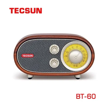 Tecsun/Desheng БТ-60 от масивно орехово дърво FM плейър Bluetooth Висока точност на Радио Аудио радио bluetooth portatil магнитола