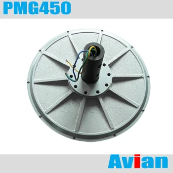 PMG450 вятърен генератор с мощност 2 кВт, 180 об/мин, 110 и 220 В, генератор с постоянни магнити без ядро, трифазни, CE одобрен