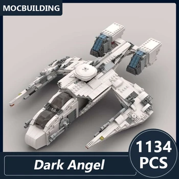 Dark angel Многофункционален тежък боен космически кораб Модел Moc Строителни блокове Сам Събрани тухли Космическа серия детски играчки 1134 бр.