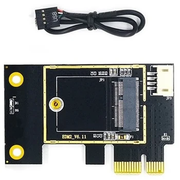 Адаптер за безжична мрежова карта NGFF M. 2 до PCIE Поддържа мрежова карта 7260 8265 1650 1675X AX200 AX210