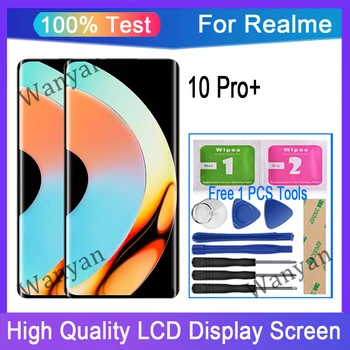Оригиналът е за Realme 10 Pro + Смяна на LCD дисплей със сензорен екран дигитайзер