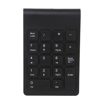 18-ключ клавиатура цифрова клавиатура и 2.4 Ghz безжична цифровия панел USB-приемник, мини-клавиатура за по-дълъг живот за преносими КОМПЮТРИ