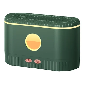 Ултразвуков овлажнител на въздуха, която симулира ароматни дифузьор, пламък, Безшумен ароматерапевтични дифузор етерично масло, зелен