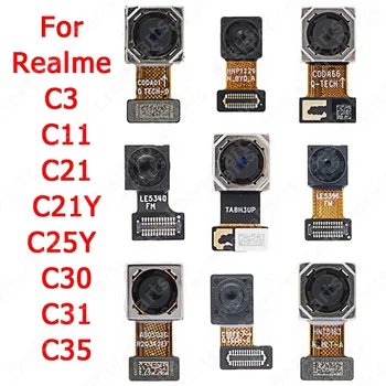 Модул Предна Камера за Обратно виждане, За да Realme C3 C11 2021 C21 C21Y C25Y C30 C31 C35 Селфи Изглед Отзад Гъвкав Кабел, Камера за Задно виждане