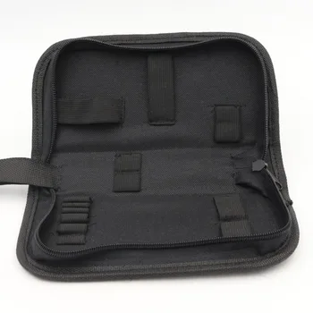 M6CC черна мултифункционална холщовая чанта за ремонт часа, преносим чанта за инструменти, чанта за багаж с цип, холщовая чанта за инструменти за ремонт