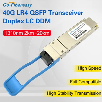 QSFP 40Gb LC 10 км/20 км Модул радиоприемник 40GBASE-LR4 QSFP + 1310nm DDM Оптичен Модул За Mikrotik, Оптично оборудване TP-Link