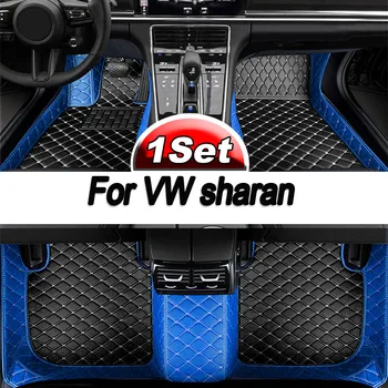 Автомобилни стелки за Volkswagen sharan Seven seats 2012 2013 2014 2015 2016 2017 2018 2019 Потребителски автоматично накладки за краката автомобили