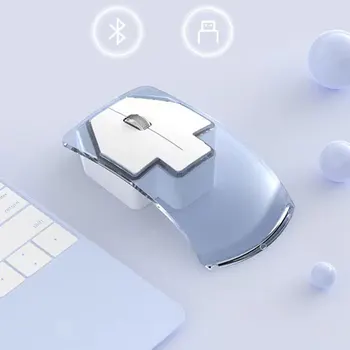 Bluetooth 5.0 2.4 G Безжична мишка Type C акумулаторна, тиха, ергономична за iPad, Macbook Air / Pro, лаптоп, таблетен компютър, офис