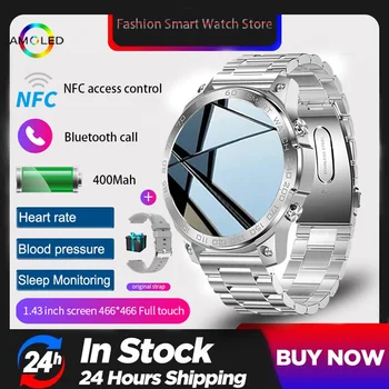 2023 Нови мъжки спортни умен часовник NFC за контрол на достъпа БТ предизвикателство AMOLED HD пълен сензорен екран, IP68 водоустойчив мъжки умен часовник Huawei