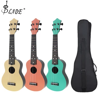 21-инчов ukulele, цветни акустична 4-струнен сопрано, Хавайски малка китара, детски инструмент, играчка за начинаещи деца