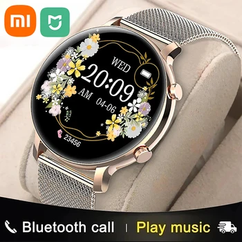 Xiaomi Mijia Новите Смарт часовници ECG + ТОЧКИ Bluetooth Talk Smartwatch Бизнес Каишка От Неръждаема Стомана Наблюдение на Здравето на Режим на Упражнения