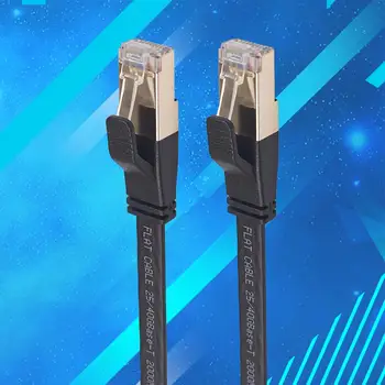 PVC практичен високоскоростна Ethernet кабел RJ-45 Лека Ethernet-кабел с висока еластичност за рутер