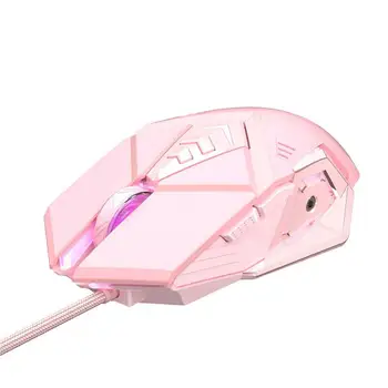 Жичен детска мишка Преносим с 4-степенна скоростна кутия Ергономични компютърни мишки и Аксесоари