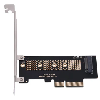 M. 2 NVME SSD NGFF за PCIE 3,0x4 Адаптер, PCIE M2 Странично Card Адаптер Поддръжка 2230 2242 2260 2280 Размер NVMe M. 2 SSD