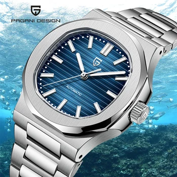 Мъжки часовник PAGANI DESIGN Seagull ST6 сапфировые механични часовници с автоматично навиване на Луксозни часовници е от неръждаема стомана Relogio Masculino